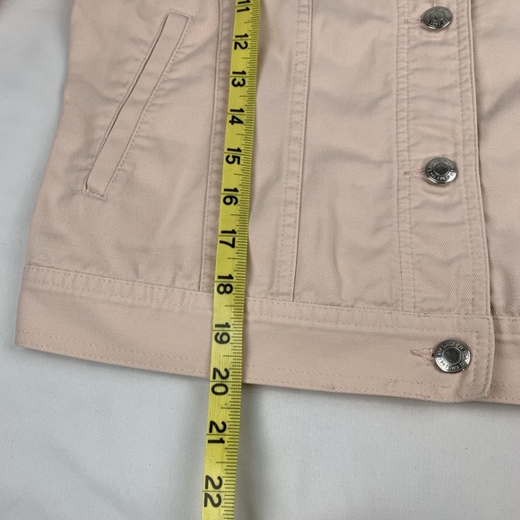 Vtg Lauren Jeans Co Ralph Lauren Bashful Pink Trucker Denim Jacket Small - Picture 10 of 16